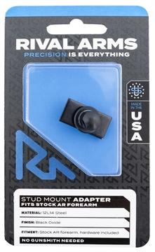 Picture of Rival Arms RA-RA92M6B Stud Mount Adapter 12L14 Steel Black Oxide for AR Stock Forearm RARA92M6B