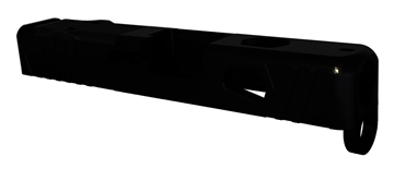 Picture of Rival Arms Precision Slide A1 fits Glock 26 Gen3-4 Docter Cut Black QPQ Case Hardened 17-4 Stainless Steel RA10G604A