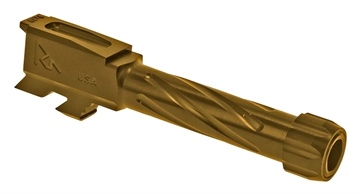 Picture of Rival Arms Precision V1 Drop-In Barrel 9mm Luger 3.41" Gold PVD Finish 416R Stainless Steel Material with Threading for Glock 43 RA20G302E