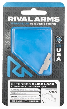 Picture of Rival Arms Slide Lock Extended Stainless Steel for Glock Gen3-4 RA80G001D