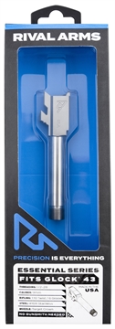 Picture of Rival Arms Essential V2 Drop-In Barrel 9mm Luger 3.41" Stainless Steel Finish & Material with Threading for Glock 43 RARA22G302D