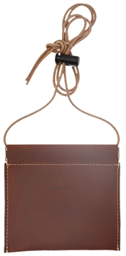 Picture of Riven Leather Diaphragm Call Pouch and Lanyard Brown 65700