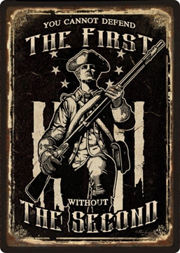 Picture of RIVER'S EDGE GIFTS EDGE EMBOSSED SIGN 12"X17" "FIRST AMMENDMENT" 2253