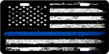 Picture of RIVER'S EDGE GIFTS LICENSE PLATE AMERICAN BLUE LINE 2692