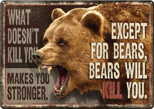 Picture of RIVER'S EDGE GIFTS SIGN 12"x17" "WHAT DOESN'T KILL YOU" 1457