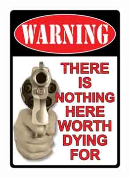 Picture of RIVER'S EDGE GIFTS EDGE SIGN 16" "THERE'S NOTHING HERE" 1502