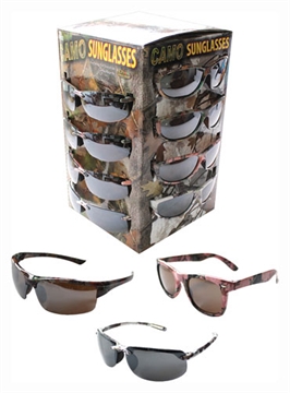Picture of RIVERS EDGE SUNGLASS CASE LOTS GRN-PINK-WHITE CAMO 36-PACK 300