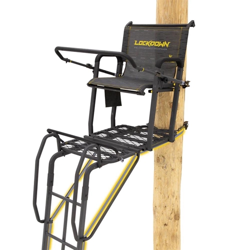 Picture of River's Edge Lockdown 1-Man Ladder Tree Stand 21ft Wide LD205
