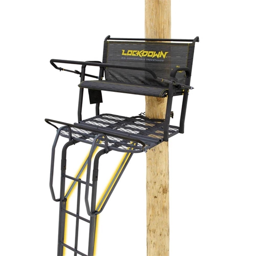 Picture of River's Edge Lockdown 2-Man Ladder Tree Stand 21ft Wide LD207