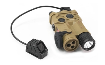 Picture of RIX Tactical RIP-3C, Infrared Laser/Illuminator, Green Class 3a Visible Laser, 0.25 Mil Click Adjustment, Tan RIP-3C TAN RIP3CBG