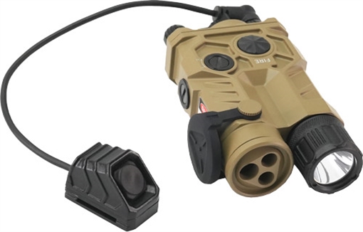 Picture of RIX Tactical RIP-3C, Infrared Laser/Illuminator, Green Class 3a Visible Laser, 0.25 Mil Click Adjustment, Black RIP-3C BLACK RIP3CTG