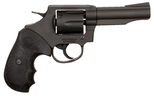 Picture of Rock Island M200 Medium Frame 38 Special 6rd 4" Black Parkerized Steel Barrel, Cylinder & Frame, Black Finger Grooved Grip, Transfer Bar Safety, Exposed Hammer 51261