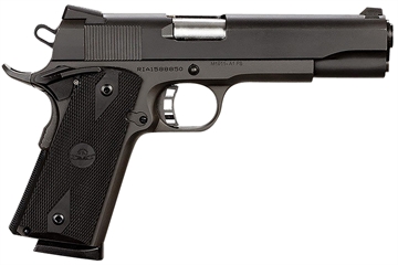 Picture of Armscor Rock Standard FS, 1911, Semi-automatic, Metal Frame Pistol, Full Size, 45ACP, 5" Barrel, Steel, Parkerized Finish, Black, Rubber Grips, Fixed Sights, 8 Rounds, 1 Magazine 51431