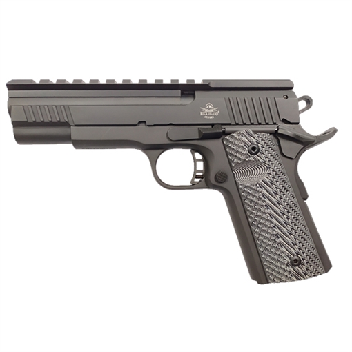 Picture of Rock Island XT Magnum Pro 22 Mag 14+1 5" All Black Pakerized Bull w/Accessory Rail Barrel & Serrated Slide, Steel Frame w/Beavertail Black G10 Grip 56790