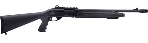Picture of Rock Island Tact LI-ON Full Size Frame 12 Gauge Semi-Auto 3" 4+1 18.50" Black Steel Barrel, Black Anodized Aluminum Receiver, Black Fixed w/Pistol Grip Synthetic Stock X4