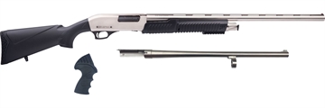 Picture of Rock Island Meriva 3-in-1 Combo 12 Gauge 5+1 3" 18.50" Cylinder Bore, 28" Vent Rib Barrels Chrome Rec Black Synthetic Stock Right Hand (Full Size) MR25P101MC