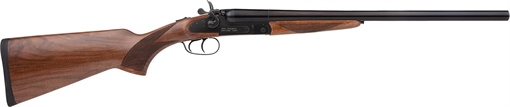 Picture of Rock Island Side By Side Full Size 12 Gauge 3" 2rd 24" Barrel, Black Anodized Metal Finish & Walnut Stock Right Hand 12RSS24
