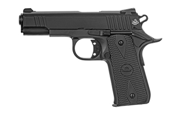 Picture of Rock Island Baby Rock GI Standard CS 380 ACP Caliber with 3.75" Barrel, 7+1 Capacity, Overall Black Parkerized Finish Steel, Beavertail Frame, Serrated Slide & Black Rubber Grip 51912