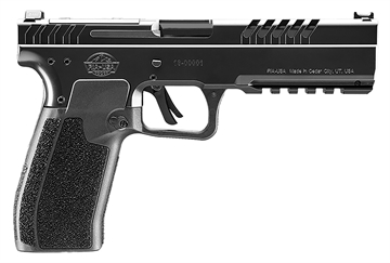 Picture of Armscor RIA 5.OE, Striker Fired, Semi-automatic, Polymer Frame Pistol, Full Size, 9MM, 4.91" Barrel, Armor Finish, Black, Optics Ready Slide, Fiber Optic Front Sight, 17 Rounds, 3 Magazines, Includes (2) Optic Plates RIA5.0E RIA50E