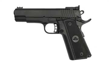 Picture of Armscor TCM Standard MS 22TCM, 1911, Semi-automatic, Metal Frame Pistol, Commander Size, 22TCM, 4.3" Barrel, Steel, Armor Lube PECVD Finish, Black, Polymer Grips, Fiber Optic Front/Adjustable Rear Sight, 17 Rounds, 2 Magazines 56878