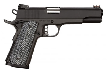 Picture of Armscor Rock Ultra FS, 1911, Semi-automatic, Metal Frame Pistol, Full Size, 45ACP, 5" Barrel, Steel, Parkerized Finish, Black, G10 Grips, Adjustable Sights, 8 Rounds, 1 Magazine 51486