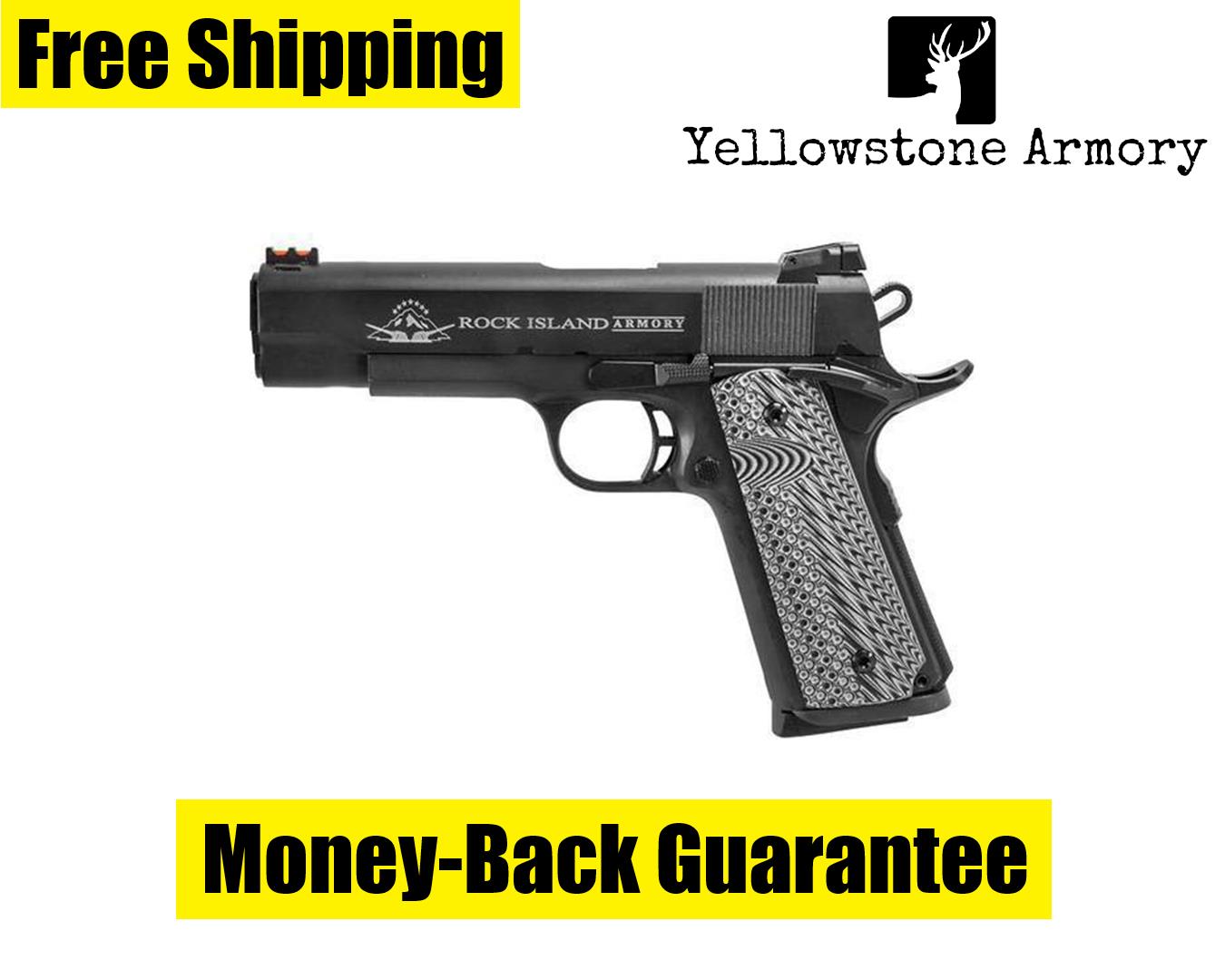Rock Island Ultra MS 1911 Pistol 45 ACP 4.2 in. Black Parkerize 8 rd. 51487-img-0