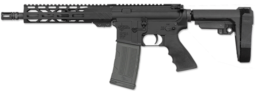 Picture of Rock River Arms LAR-15M RRAGE 300 AAC Blackout 30+1 10.50" Black Threaded Barrel, M-LOK Handguard, Black Aluminum Picatinny Rail Receiver, Black Polymer SB Tactical SBA3 Brace, Black A2 Grip BLK2142