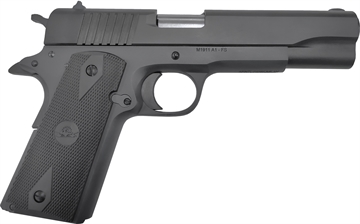 Picture of Rock Island GI Sports South Exclusive Full Size Frame 10mm Auto 8+1 5" Black Bull Barrel, Black Parkerized Serrated Steel Slide, Black Parkerized Steel Frame w/Beavertail, Black Rubber Grip 56867