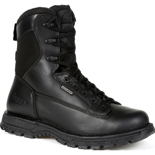 Picture of Rocky International Portland 8'' Black Side Zip Waterproof Public Service Boot RKD0067BK12W