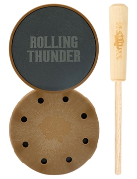 Picture of Rolling Thunder Game Call Thunderdome Pot Calls & Strikers Attracts Turkey Species Hickory/Slate TCP-TDS