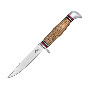 Picture of Roper Knives Deadwood Jr. Fixed Blade 3-1/4" Clip Point Blade Zebra Wood RP0028ZW