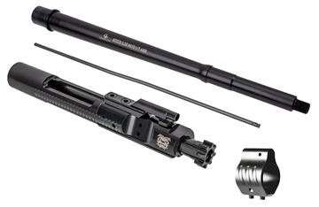 Picture of Rosco Manufacturing K9, Saucepack, Barrel, 556NATO, 12.5", Patrol Length Gas Length, Fits AR-15, Nitride Finish, Black, Includes Bolt Carrier Group, Gas Tube, Non Adjustable Gas Block NGB-001 SP-K9-125-556-BCG-GTS-