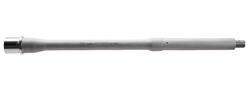 Picture of Rosco Manufacturing Purebred, Barrel, 223WYLDE, 14.5", Mid Length Gas System, Bead Blasted Finish, Silver PB-145-GVT-223W-8-M