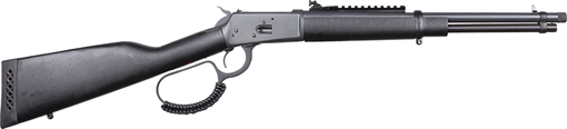 Picture of Rossi R92, Lever Action Rifle, 357 Magnum, 16.5" Round Threaded Barrel, Matte Finish, Sniper Gray, Coated Wood Furniture, Adjustable Sights, Picatinny Optics Rail, 8 Rounds 9235716G3-TB