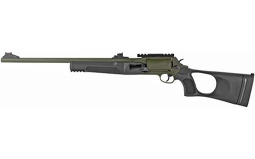 Picture of Rossi Circuit Judge 45 Colt (LC) Caliber or 410 Gauge with 5rd Capacity, 18.50" Barrel, Moss Green Cerakote Metal Finish & Black Fixed Thumbhole Stock Right Hand (Full Size) SCJT4510B
