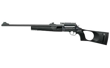 Picture of Rossi Circuit Judge 45 Colt (LC) Caliber or 410 Gauge with 5rd Capacity, 18.50" Barrel, Matte Black Metal Finish & Black Fixed Thumbhole Stock Right Hand (Full Size) SCJT4510