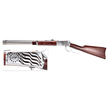 Picture of ROSSI R92 357MAG 16" SS/HWRD 8RD 1776 FLAG ENGRAVED 923571693-EN1
