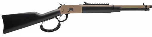 Picture of Rossi R92, Lever Action Rifle, 44 Magnum, 16.5" Round Threaded Barrel, Matte Finish, Flat Dark Earth, Coated Wood Furniture, Adjustable Sights, Picatinny Optics Rail, 8 Rounds, Right Hand 9204416U3-TB 9204416U3TB