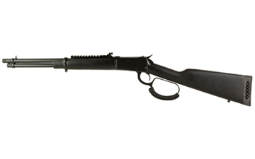 Picture of Rossi R92 Triple Black, Lever Action Rifle, 45 Long Colt, 16.5" Round Threaded Barrel, Matte Blued Finish, Black, Coated Wood Furniture, Adjustable Sights, Picatinny Optics Rail, 8 Rounds, Right Hand 920451613-TB 920451613TB