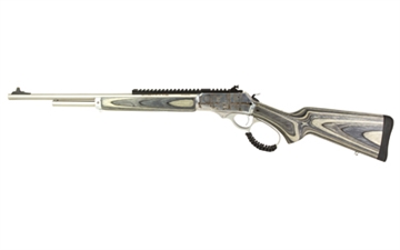 Picture of Rossi R95, TALO Edition Engraved Deer, Lever Action Rifle, 30-30 Winchester, 20" Barrel, Stainless Steel Finish, Silver, Laminated Wood Stock, Rear Peep Sights, 5 Rounds 953030209LW-EN1