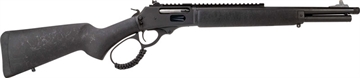 Picture of Rossi R95 Triple Black, Lever Action Rifle, 44 Magnum, 16.5" Threaded Barrel, Cerakote Finish, Black, Ghost Ring Sight, Picatinny Rail, Wood Stock, 8 Round 950044161TB