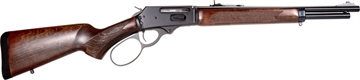 Picture of Rossi R95 Trapper, Lever Action Rifle, 45 Long Colt, 16.5" Barrel, Oxide Finish, Black, Buckhorn Rear Sights, Drift Adjustable Front Sight, Wood Stock, 8 Round 950045161 754908345601