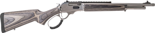Picture of Rossi R95, Laminated, Lever Action Rifle, 45-70 Government, 18" Barrel, Stainless Steel Finish, Silver, Laminated Wood Stock, 5 Rounds 954570189LW