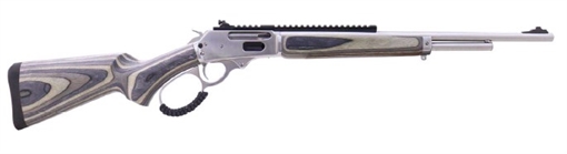 Picture of Rossi R95 Laminated, Lever Action Rifle, 357 Magnum, 18" Barrel, Matte Finish, Silver, Ghost Ring Sight, Picatinny Rail, Laminate Stock, 8 Round 950357189LW