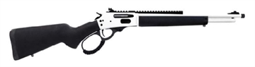 Picture of Rossi R95 Trapper, Lever Action Rifle, 30-30 Winchester, 16.5" Threaded Barrel, Cerakote Finish, White, Ghost Ring Sight, Picatinny Rail, Black Wood Stock, 5 Round 95303016W 754908358700