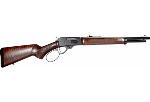 Picture of Rossi R95 Trapper, Lever Action Rifle, 44 Magnum, 16.5" Barrel, Oxide Finish, Black, Buckhorn Rear Sights, Drift Adjustable Front Sight, Wood Stock, 8 Round 950044161 754908345403