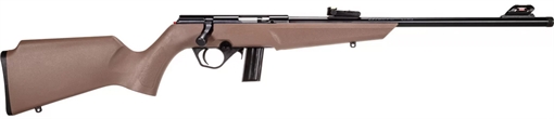 Picture of Rossi RB22 Compact 22 LR 10+1, 16" Matte Black Button Rifled Free Floating Steel Barrel, Matte Black Stainless Steel Receiver, Flat Dark Earth Monte Carlo Stock, Right Hand RB22L1611FDE
