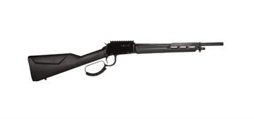 Picture of Rossi Rio Bravo Tactical 22 LR 10+1 16.50" Polished Black Oxide Steel Threaded Barrel, Picatinny Rail Matte Black Aluminum Receiver, Fixed Black Synthetic Stock RL22161ST