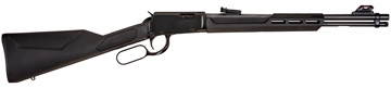 Picture of Rossi Rio Bravo Lever Action 22 WMR 12+1 20" Round Barrel, Black, Polished Rec/Barrel, Synthetic Stock, Fiber Optic Sights RL22W201SY