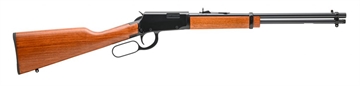 Picture of Rossi Rio Bravo Lever Action 22 WMR 12+1 20" Round Barrel, Polished Black Metal Finish, German Beechwood Stock RL22W201WD
